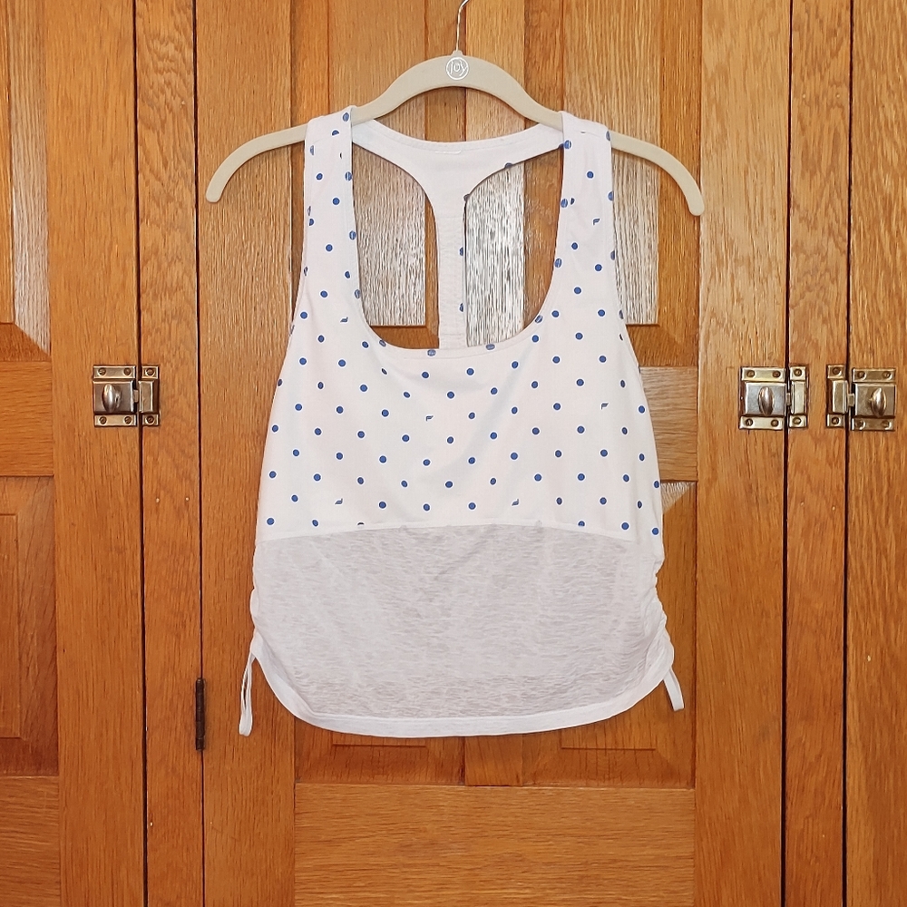 Fabletics sports bra cropped workout tank top